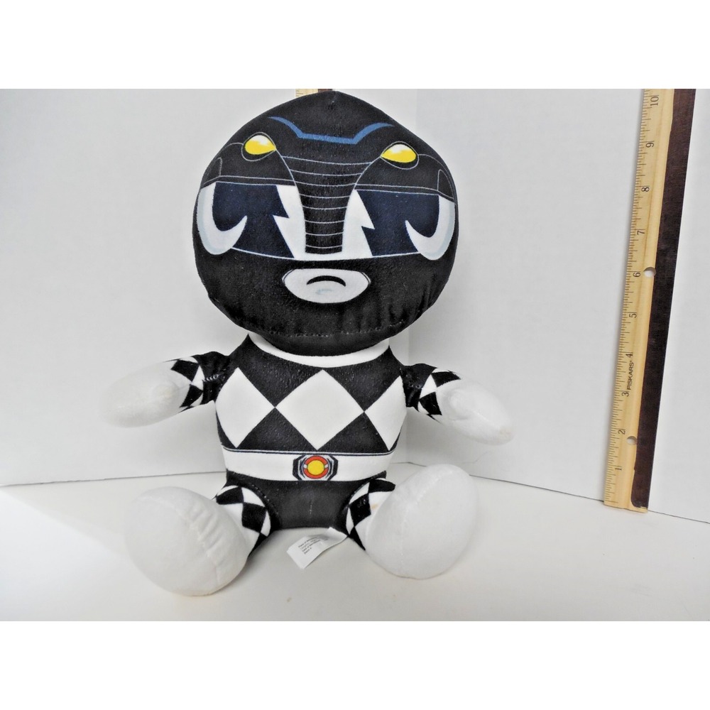Toy Factory Power Rangers and Hasbro Black Power Ranger Plush 10 in tall